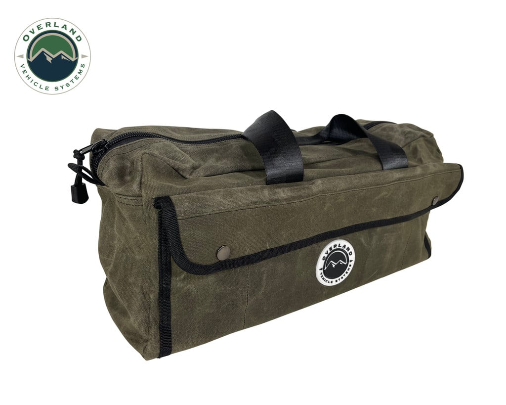 Overland Vehicle Systems 21169941: Small Duffle Bag With Handle And Straps  #16 Waxed Canvas JEGS