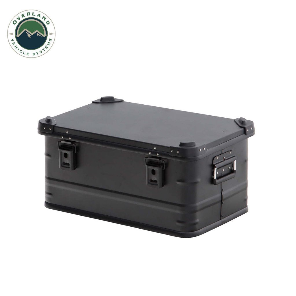 Aluminum Storage Box 53-Quart Capacity [Black]