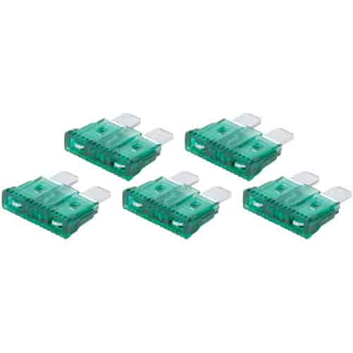 30 Amp ATC Fuse Green 5 Pack