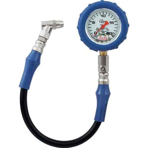 GLO Tire Pressure Gauge 0-20 psi.