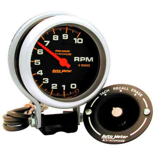 TACH 3.75 Remote Memory Auto Meter 6601