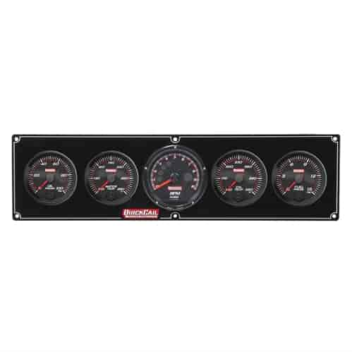 Redline 4-1 Gauge Panel Oil Pressure/Water Temperature/Oil Temperature/Fuel Pressure w/ Recall Tachometer