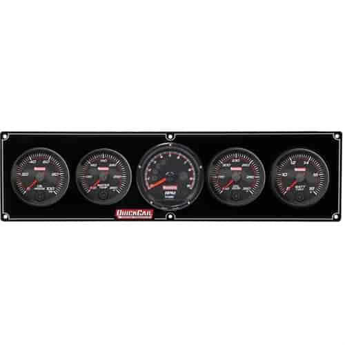 Redline 4-1 Gauge Panel Oil Pressure/Water Temperature/Oil Temperature/Volt w/ Recall Tachometer