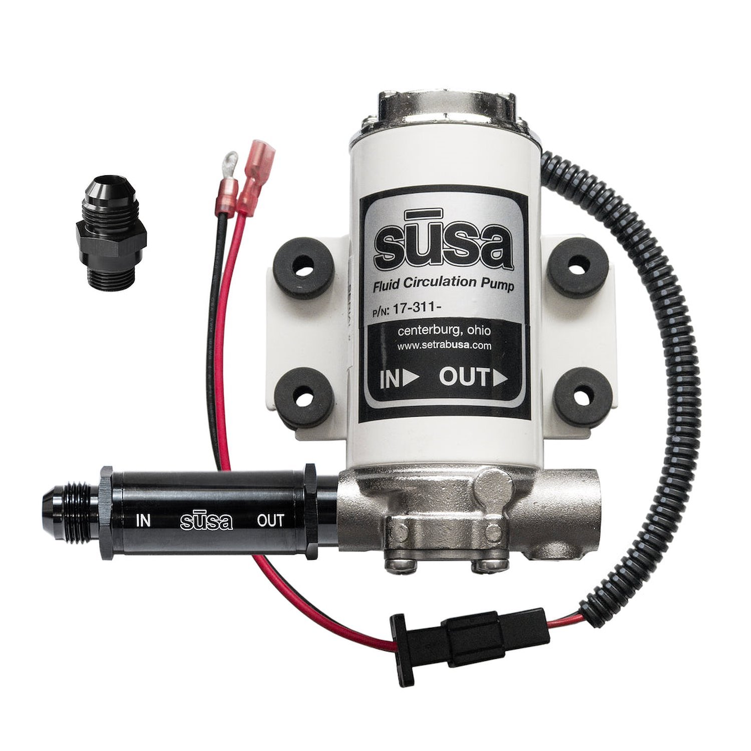 17-311-06-IF05 Mini Gear Oil Circulation Pump, Fluid Pump w/ AN06 Fitting & AN06 Filter