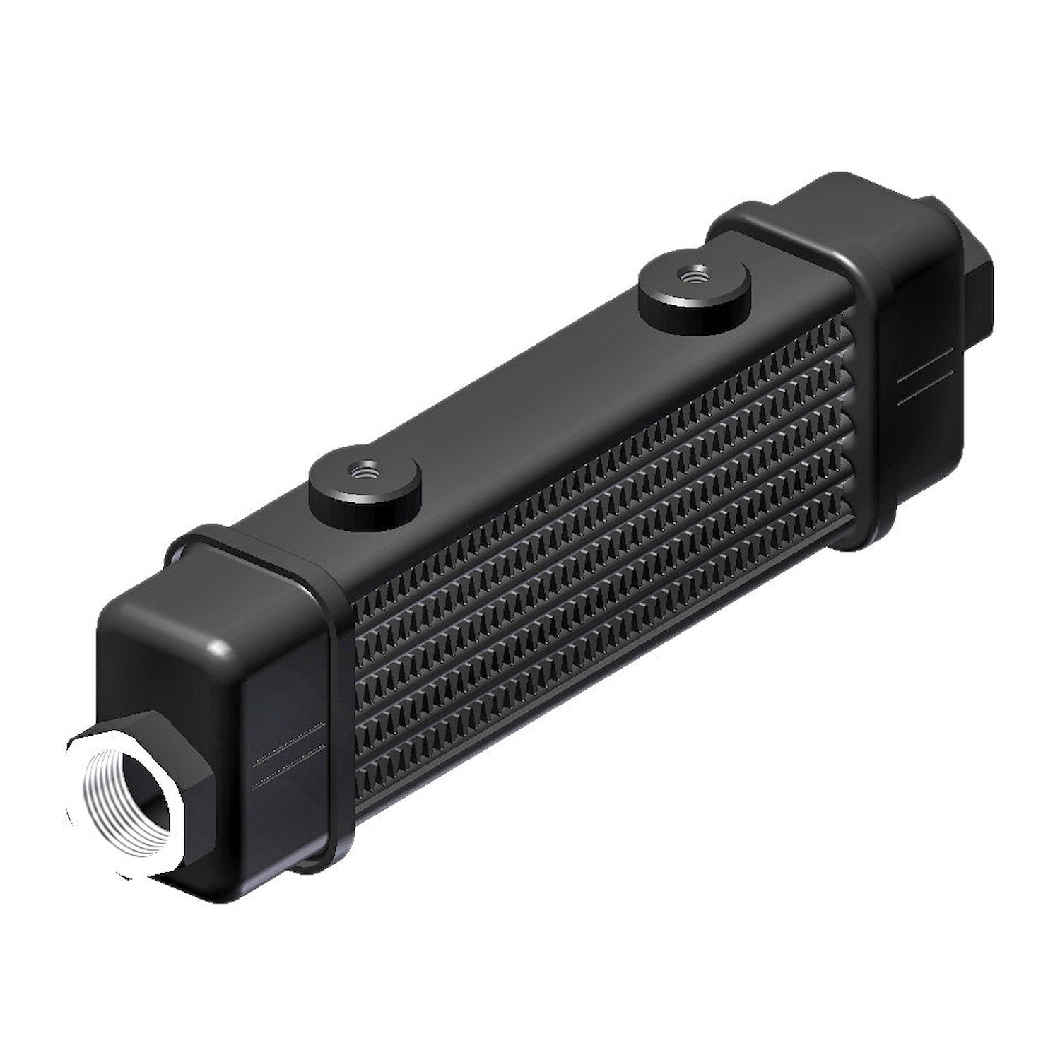 53-10740-01 ProLine SLM Oil Cooler, 141 mm Core Width, 6-Rows, 22 mm x 1.5 Female Ports