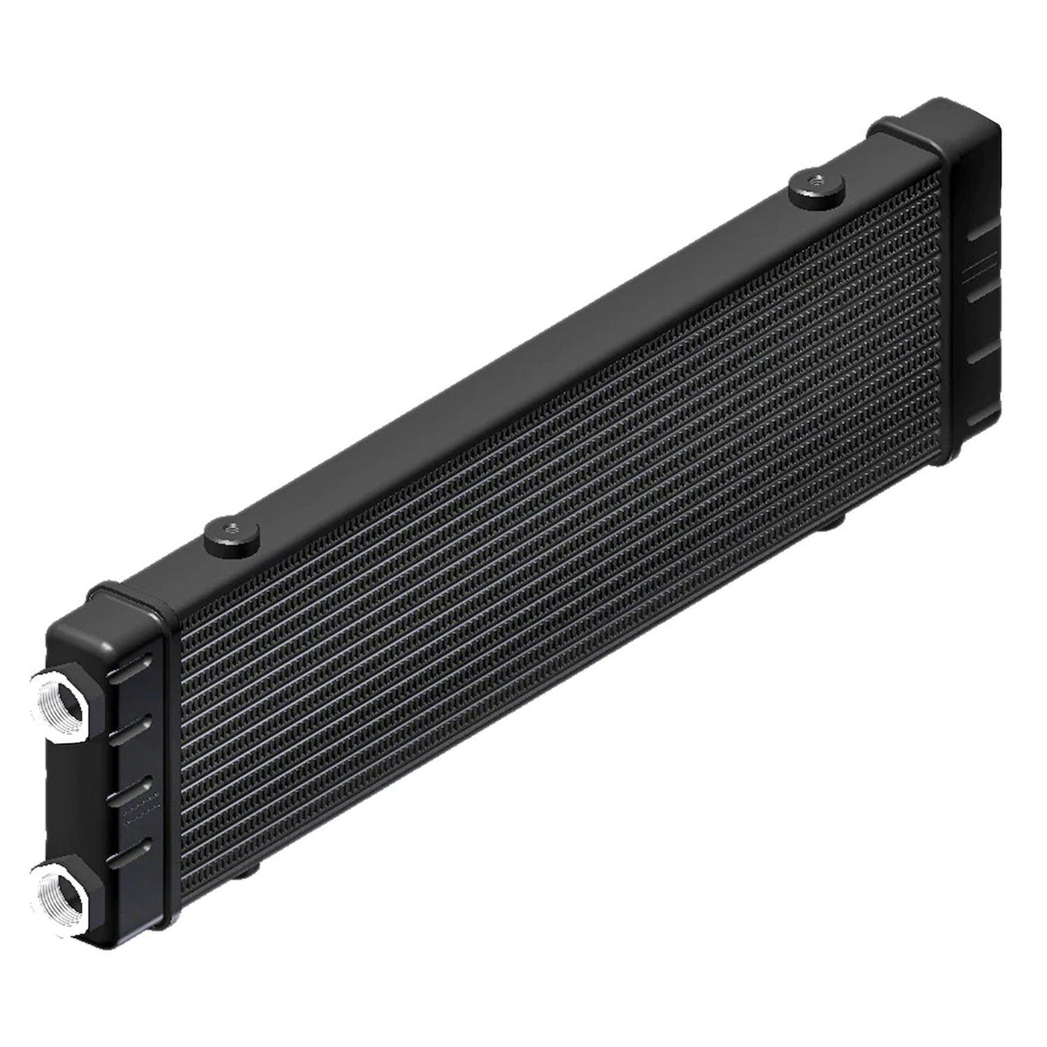 53-15560-01 ProLine SLM Oil Cooler, 420 mm Core Width, 14-Rows, 2-Pass, 22 mm x 1.5 Female Ports