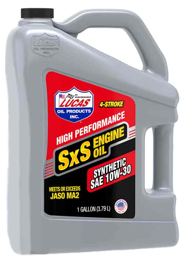 Lucas Oil 11205: 10W30 High-Performance Synthetic SxS Engine Oil | 1 Gallon  | 4-Stroke Oil | All Temperature Capable - JEGS