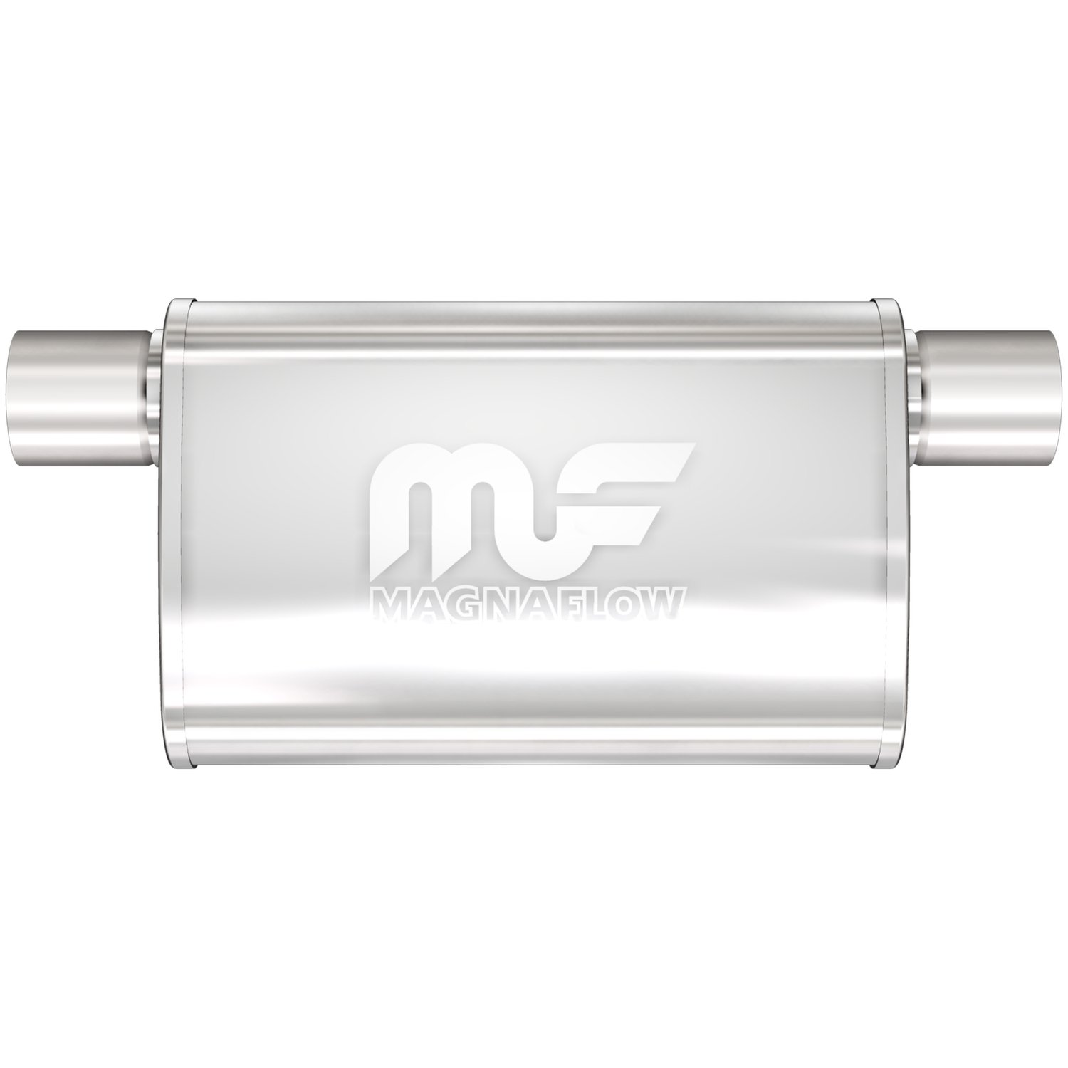 4" x 9" Oval Muffler Offset In/Offset Out: 2.25" Body Length: 11" Overall Length: 17" Core Size: 2.5" Satin Finish