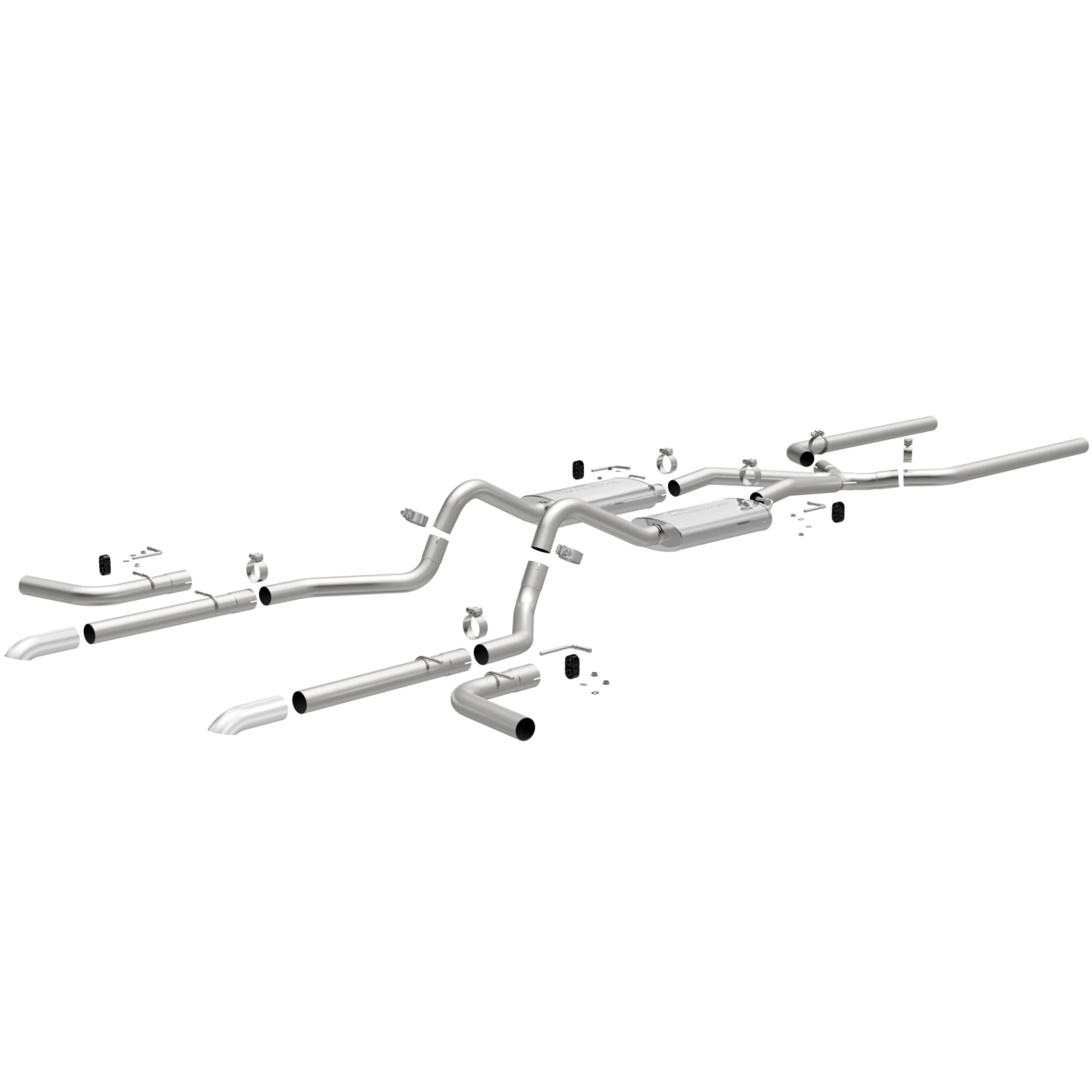 MF Series Crossmember-Back Exhaust System 1947-52 Chevy C10 Pickup V8