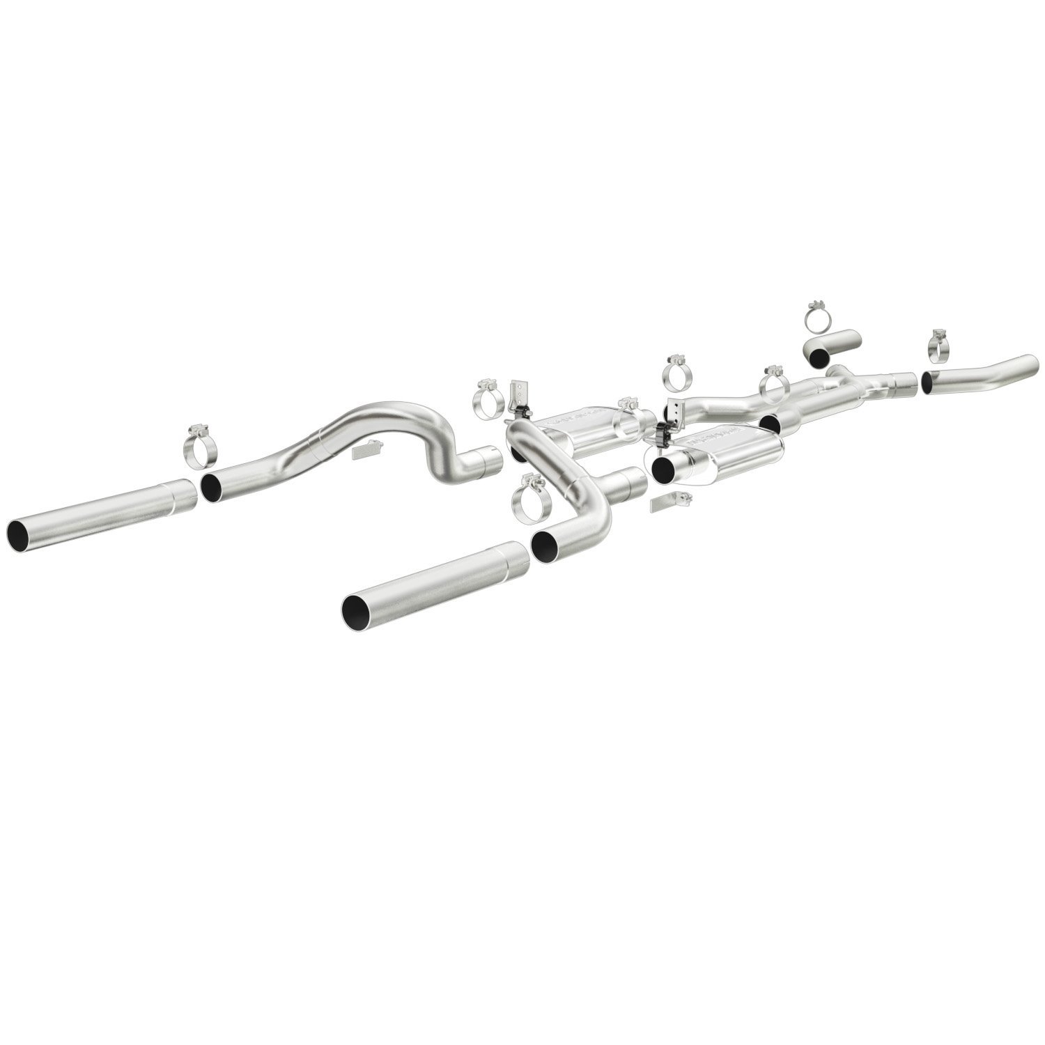 Street Series Crossmember-Back Exhaust System 1964.5-66 Mustang V8 260/289