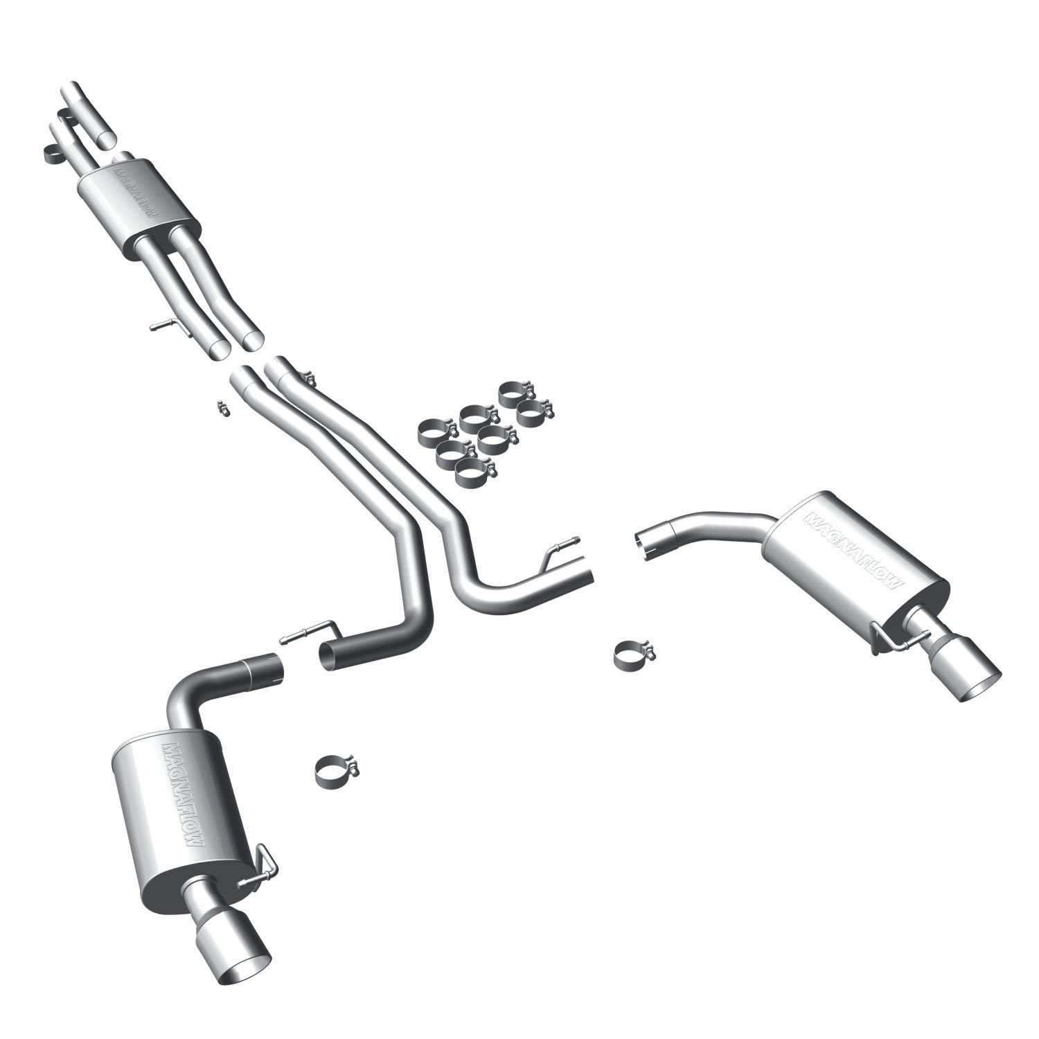 MF Series Cat-Back Exhaust System 2010-2019 Ford Flex
