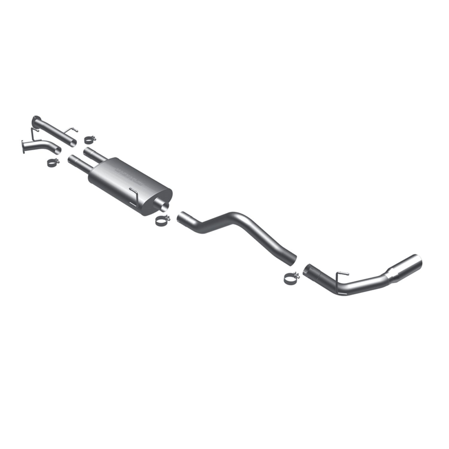 MF Series Cat-Back Exhaust System 2007-08 Tundra 5.7L (Standard Cab, 78.7" Bed)