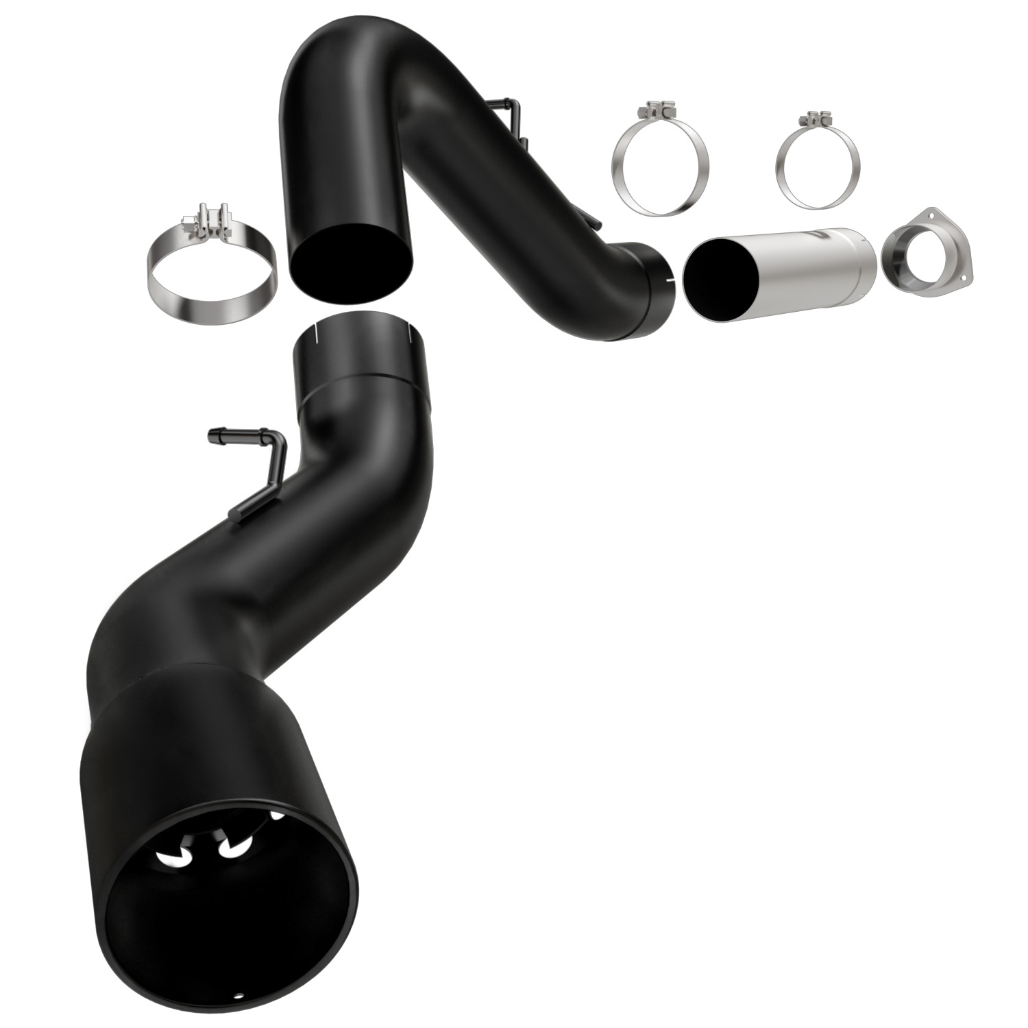 Black Series Performance Filter-Back Exhaust System 2007-2010 Silverado/Sierra 2500HD/3500HD Duramax Diesel 6.6L V8