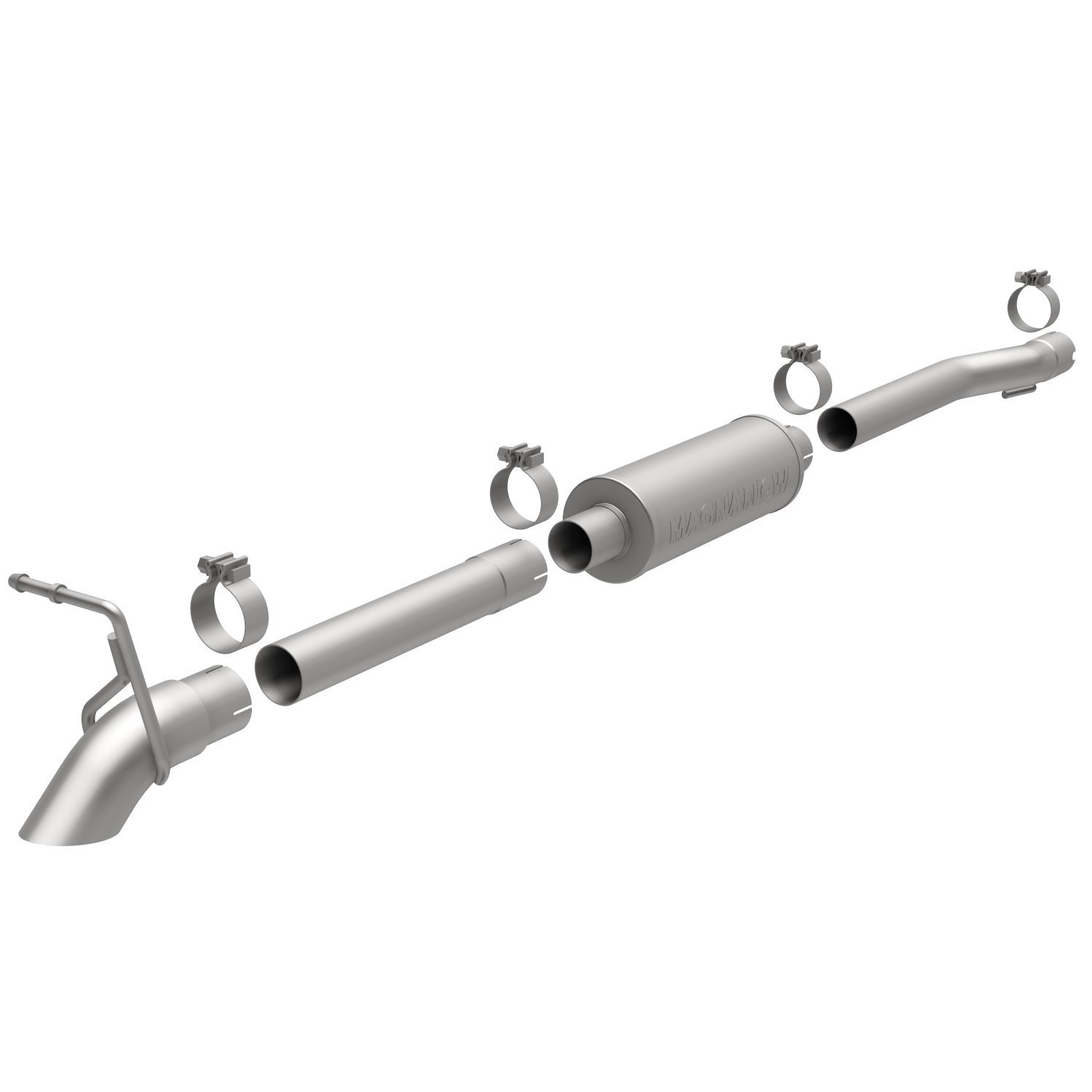 Pro Series Off-Road Cat-Back Exhaust System 2007-2011 Jeep Wrangler JK 4-Door 3.8L V6