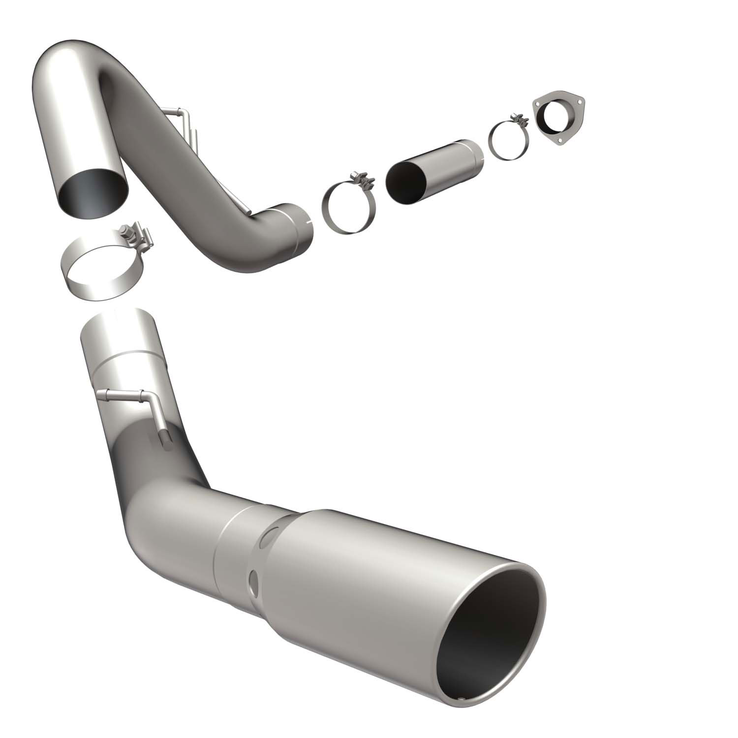 Aluminized Pro Filter-Back Exhaust System 2007-10 GM 2500HD/3500 6.6L Diesel