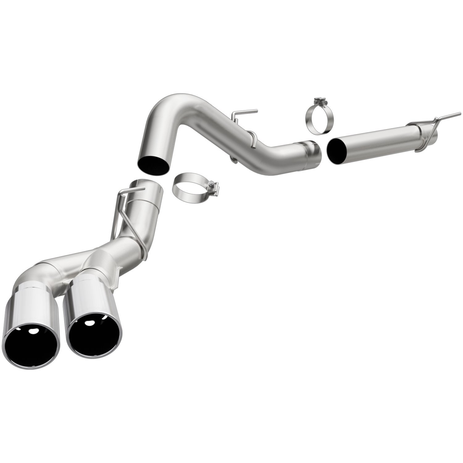 MF Series Particulate Filter-Back Exhaust System 2018-2019 Ford F-150 3.0L Diesel - Polished Tips