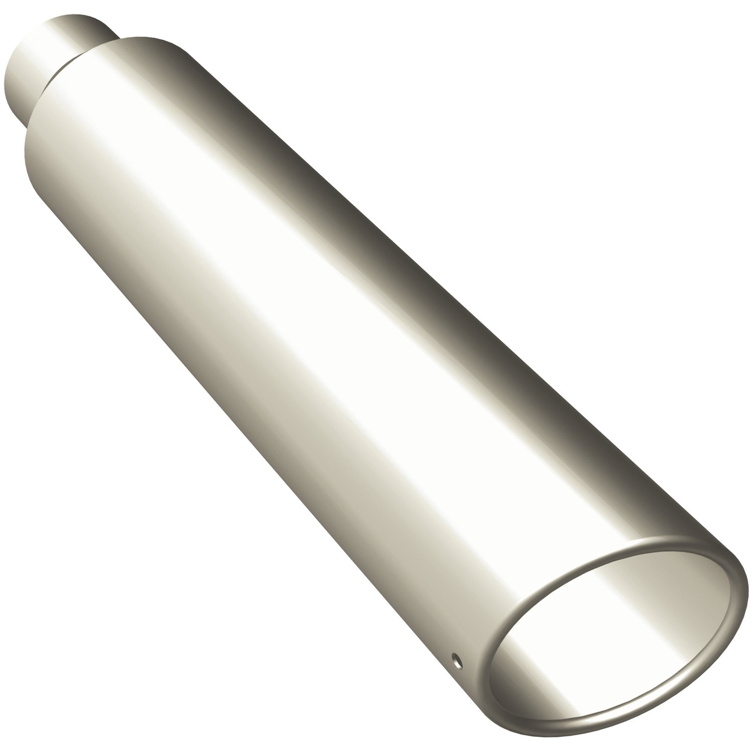 Polished Stainless Steel Weld-On Single Exhaust Tip Inlet