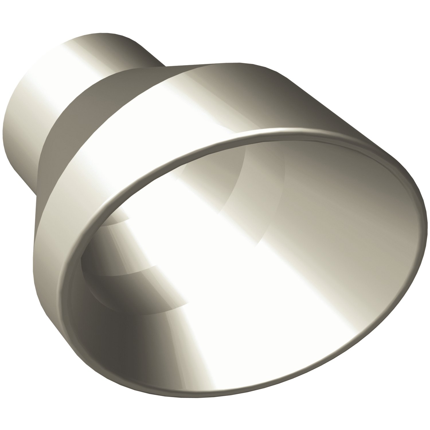 Polished Stainless Steel Weld-On Single Exhaust Tip Inlet Inside Diameter: 2.25"