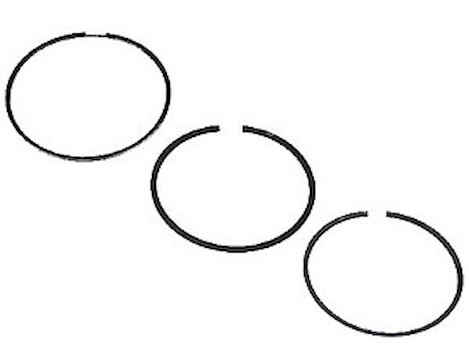 Standard Tension Piston Ring Set Bore: 4.125"/File Fit: 4.130"