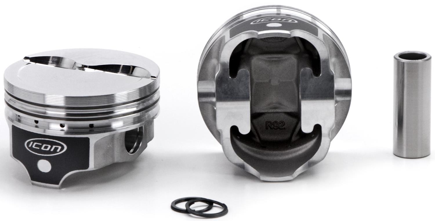 ICON Forged Piston - Chevy 334 Rod 5.700 Step Dish 10cc 2V