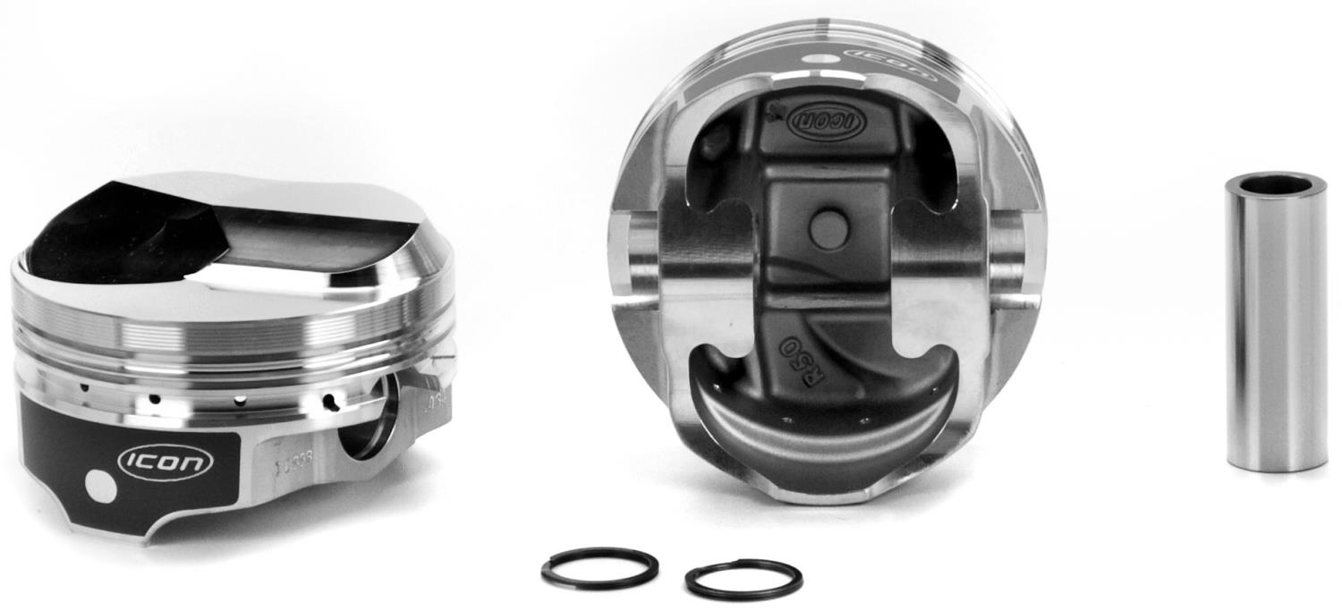 ICON Forged Piston - Chevy 489 Rod 6.385 oc Hollow Dome .425 -38cc 1V