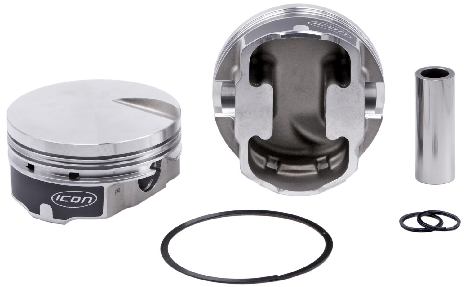 ICON Single FHR Piston - Chevy 489 Rod 6.385 Flat Top 2.4cc 1V