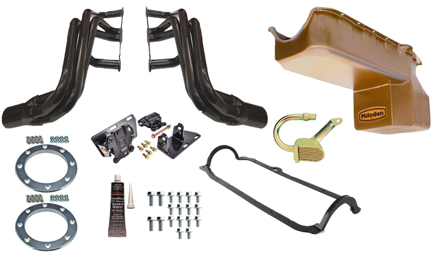 Forward Exit Conversion Header Kit 1994-2004 Chevy S-10