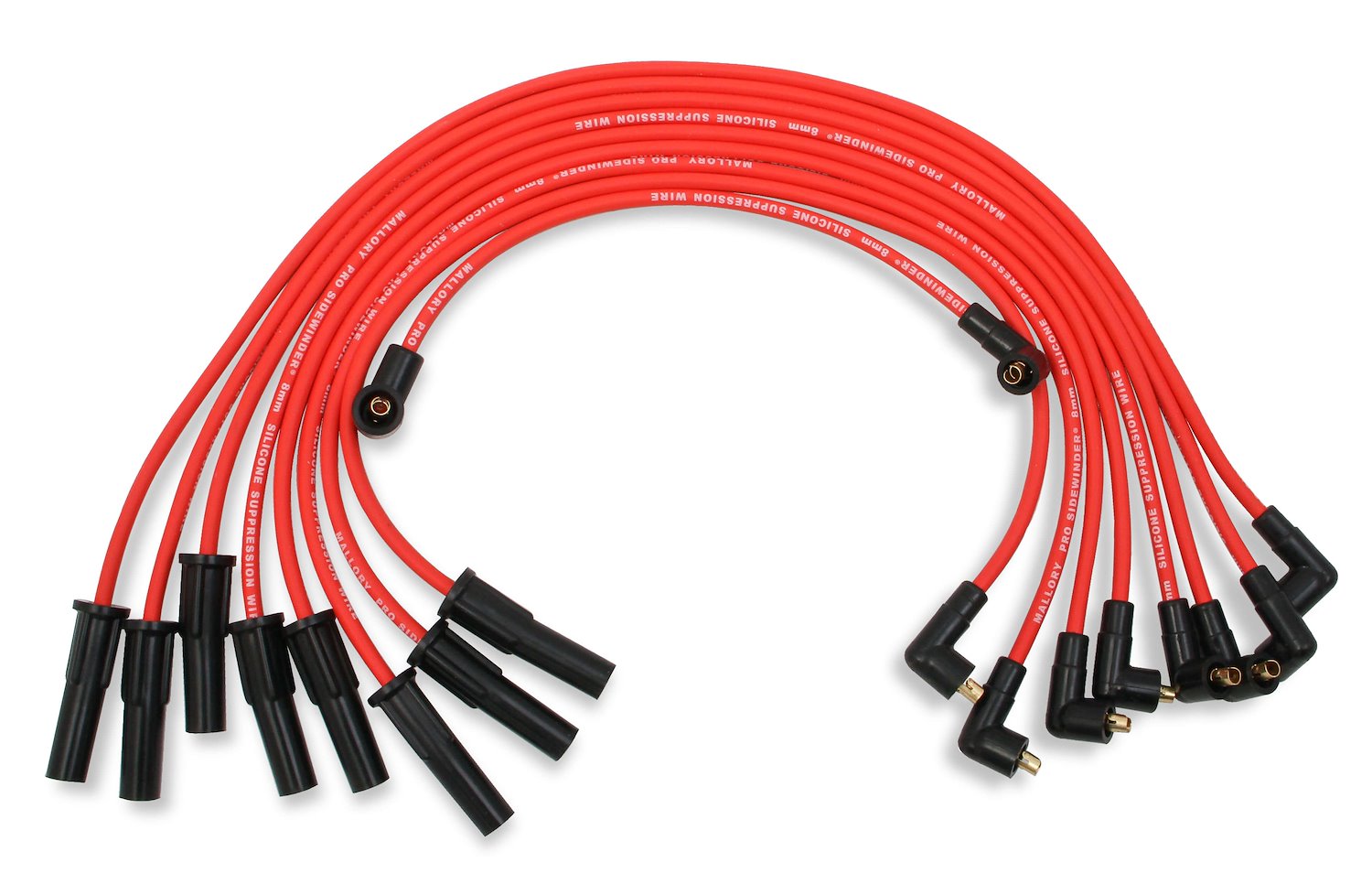 8mm Red Pro Wire Spark Plug Wire Set