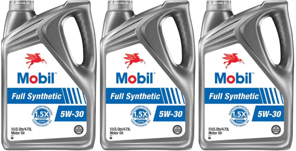 Mobil 1 125198: Mobil Full Synthetic Engine Oil | 5W30 | (3) 5-Quart Jugs -  JEGS