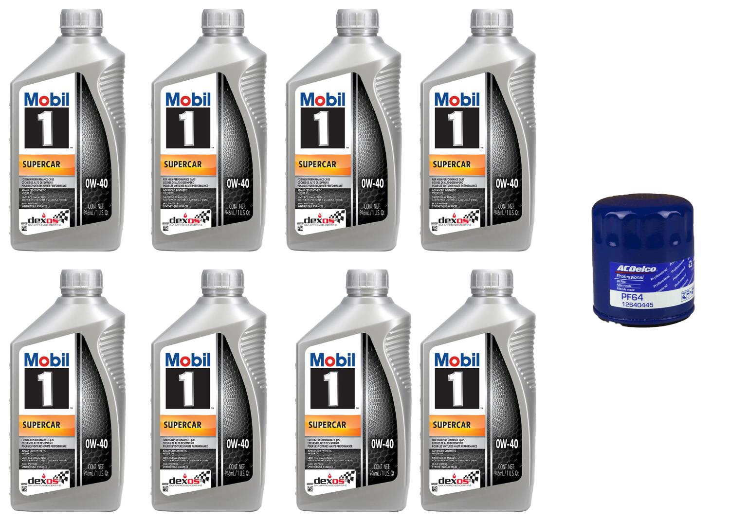 126870-1 Mobil 1 Supercar Advanced Synthetic Oil Change