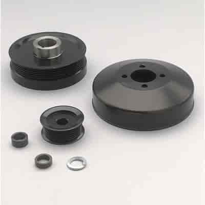 Outward Mount Performance Serpentine Drive Kit Includes Brackets and Pulleys to Install: Standard Rotation Short Water Pump