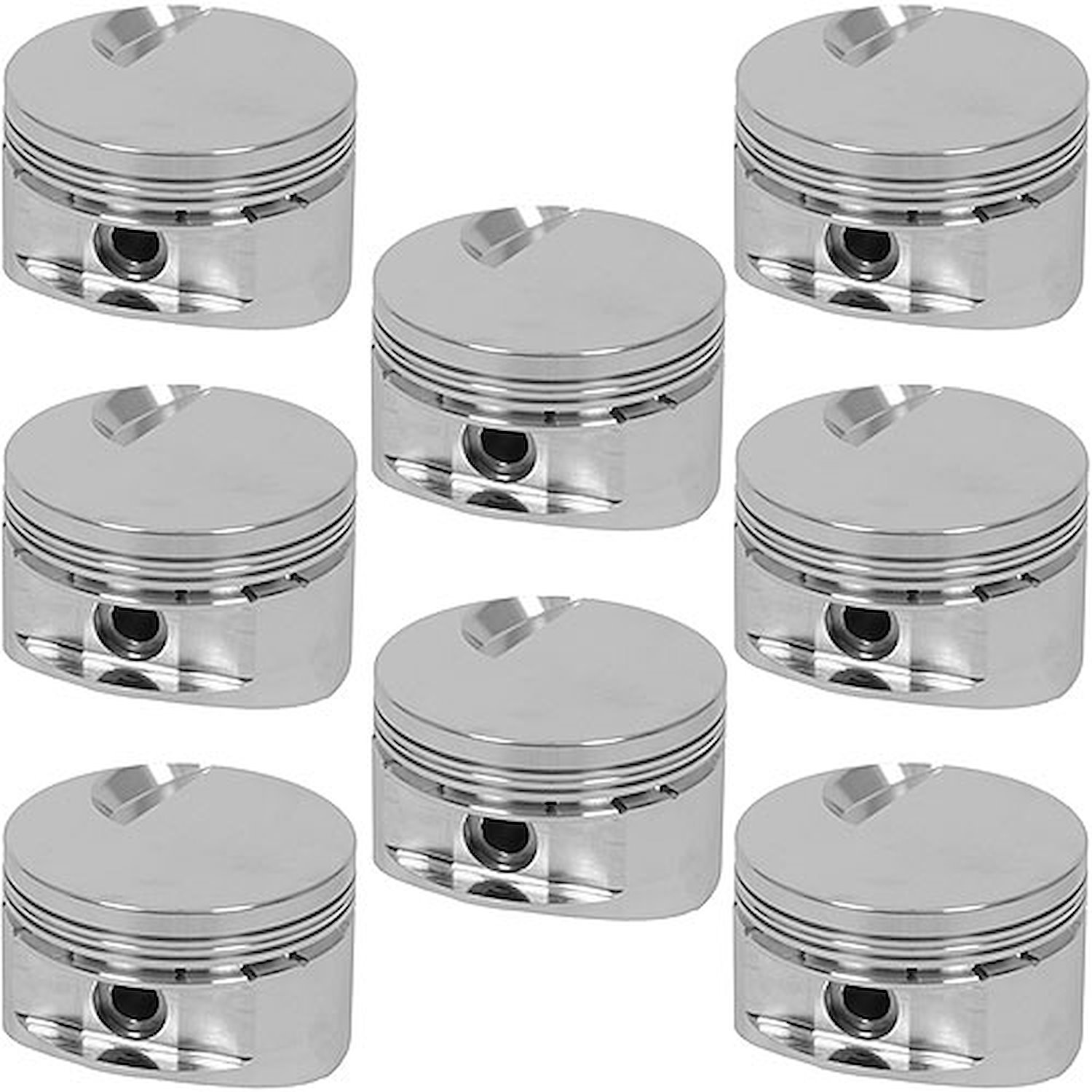 BB-Chevy Flat Top Pistons 4.500" Bore