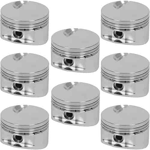 Big Block Chevy Forged Flat Top Pistons 4.600 in. Bore (+.100 in.)