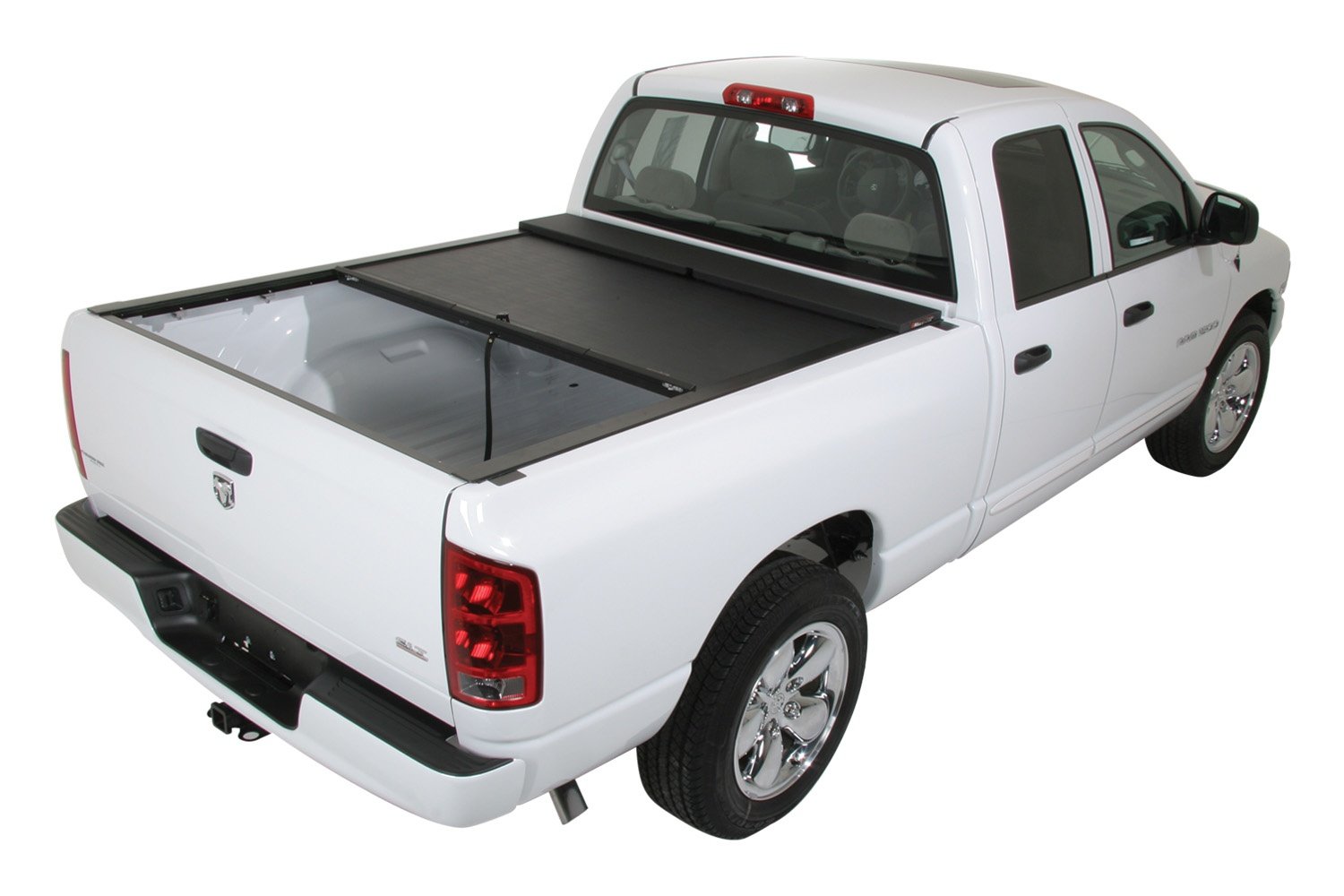 LG445M M-Series Locking Retractable Truck Bed Cover for 2002-2008 Dodge Ram 1500, 2003-2009 Ram 2500/3500 [6.4 ft. Bed]