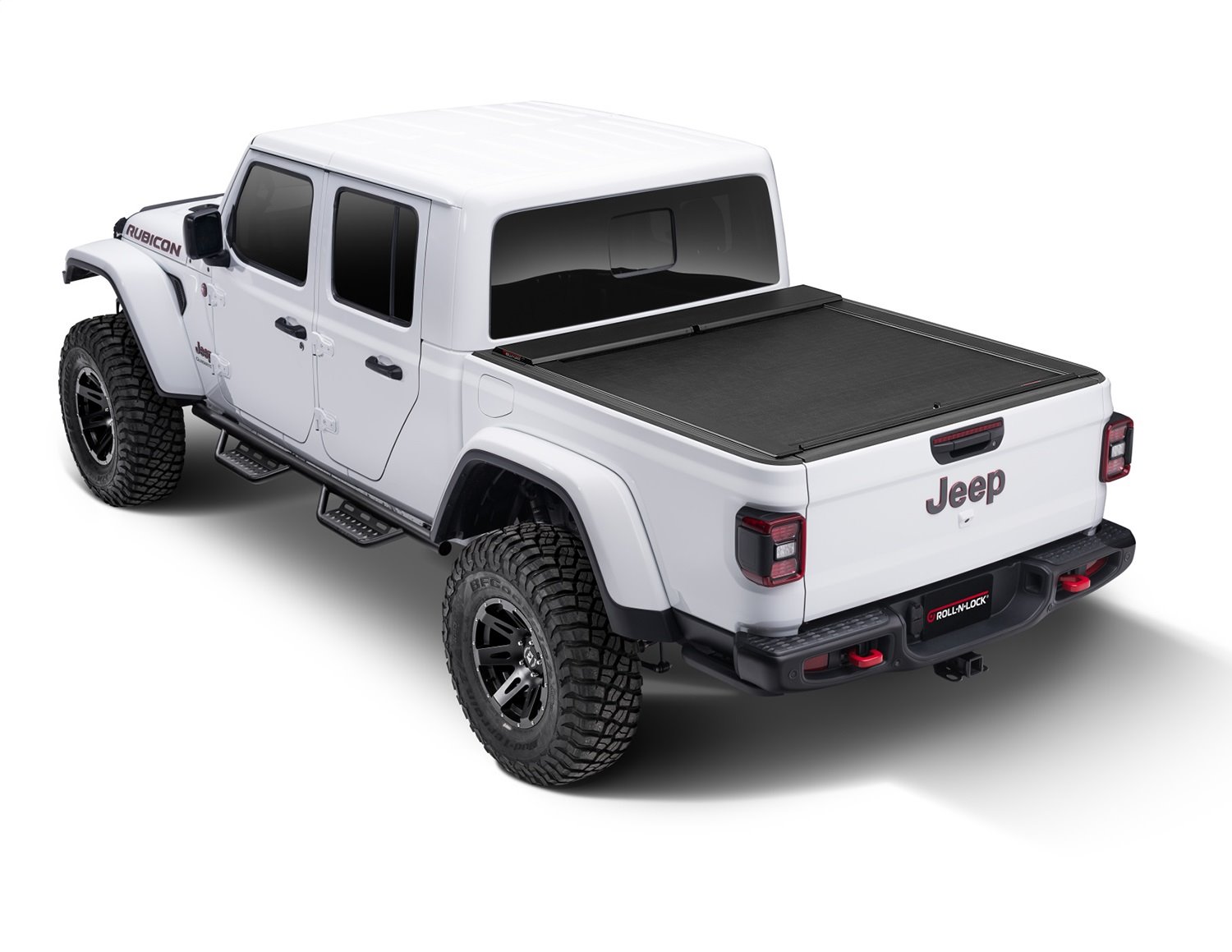 LG496M M-Series Locking Retractable Truck Bed Cover for 2020-2023 Jeep Gladiator w/o Trail Rail System [5 ft. Bed]