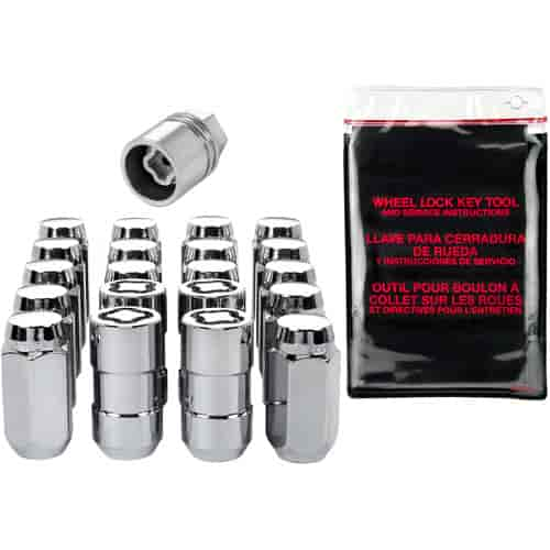 Chrome Acorn/Conical Seat Lug Nut Kit 9/16" -18 Thread Size