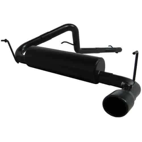 Black Series Street Exhaust System 2007-2011 Jeep Wrangler JK 2Door 3.8L