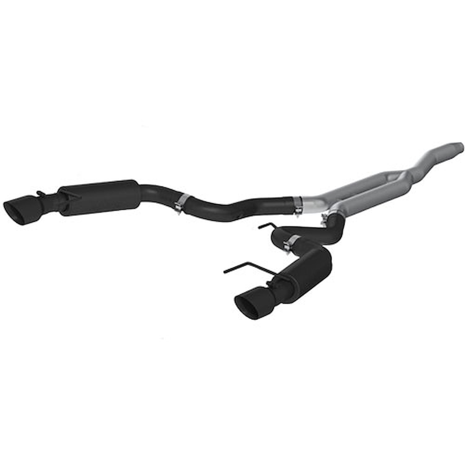Black Series Race Cat-Back Exhaust System 2015-2016 Ford Mustang 2.3L EcoBoost
