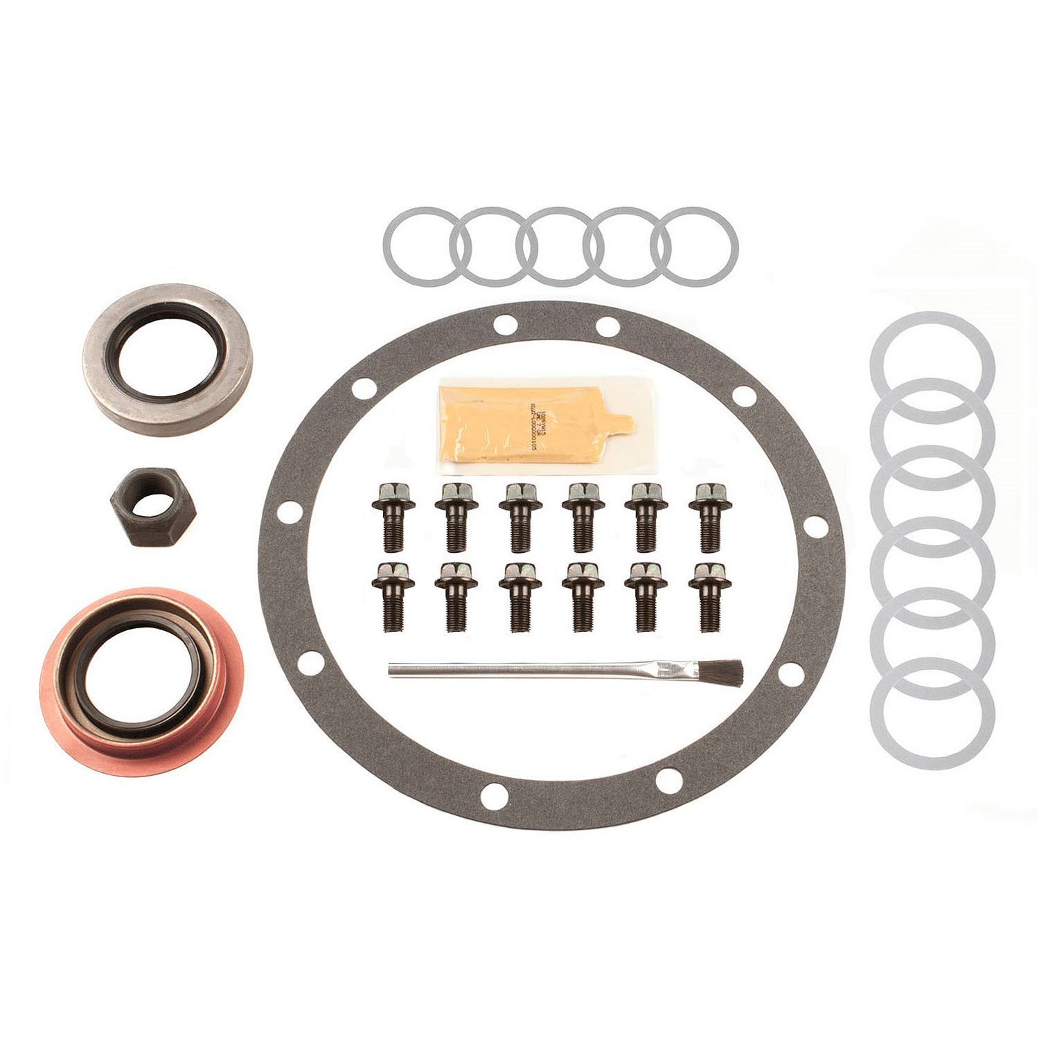 Ring And Pinion Installation Kit; 742 Housing; Incl. Pinion-Carrier Shims/Pinion Nut/Ring Gear Bolts