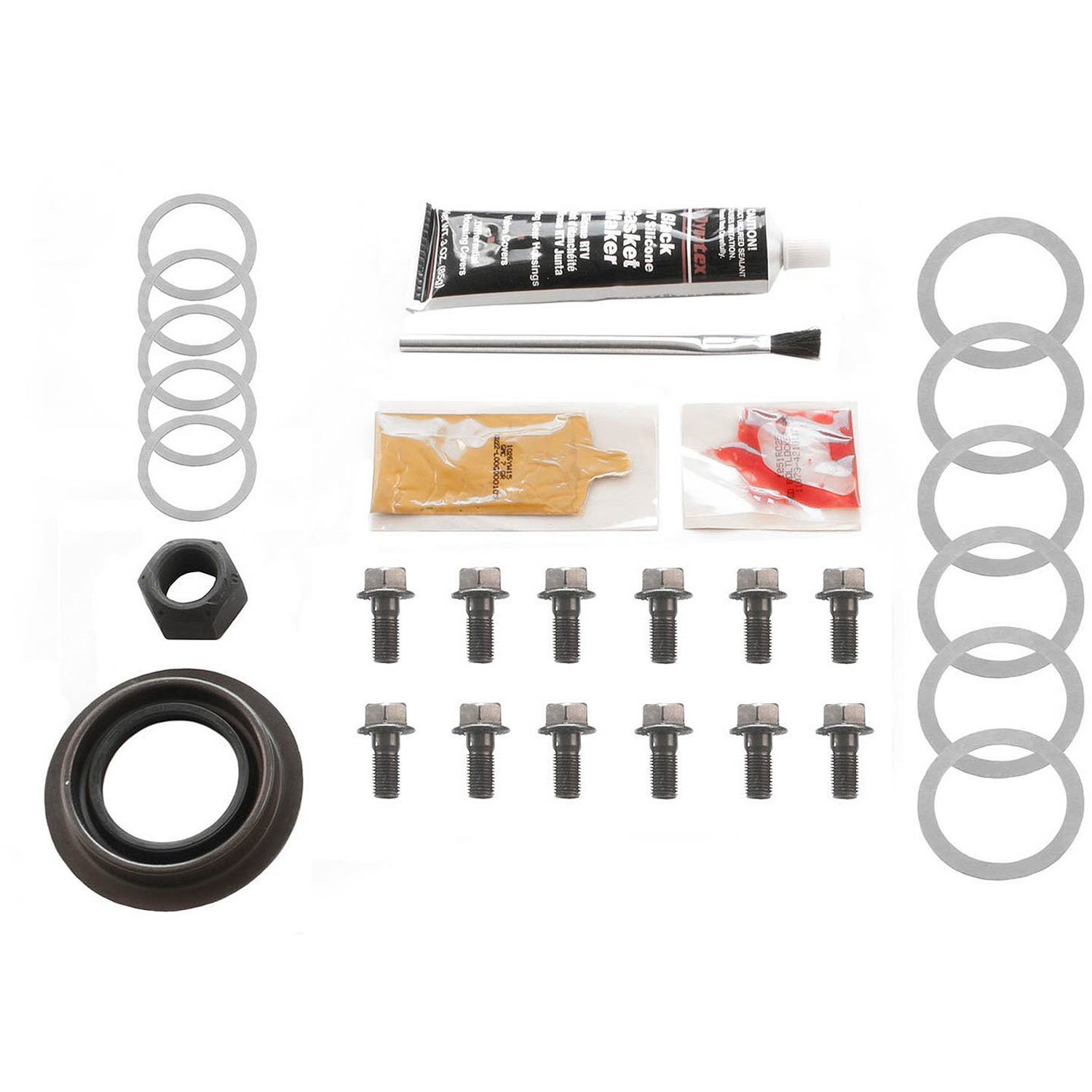 Ring And Pinion Installation Kit; 741 Housing; Incl. Pinion-Carrier Shims/Pinion Nut/Ring Gear Bolts