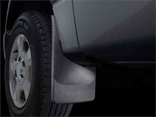 NO DRILL MUDFLAPS BLACK FORD F-250/F-350/F-450/F-550 2001-2007 NO FENDER FLARES - REAR DUALLIE