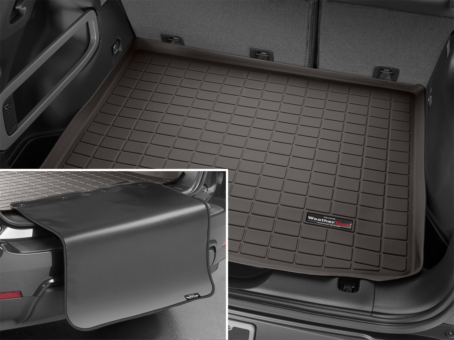 Rear Cargo Liners w/ Bumper Protector 2014-Up Jeep