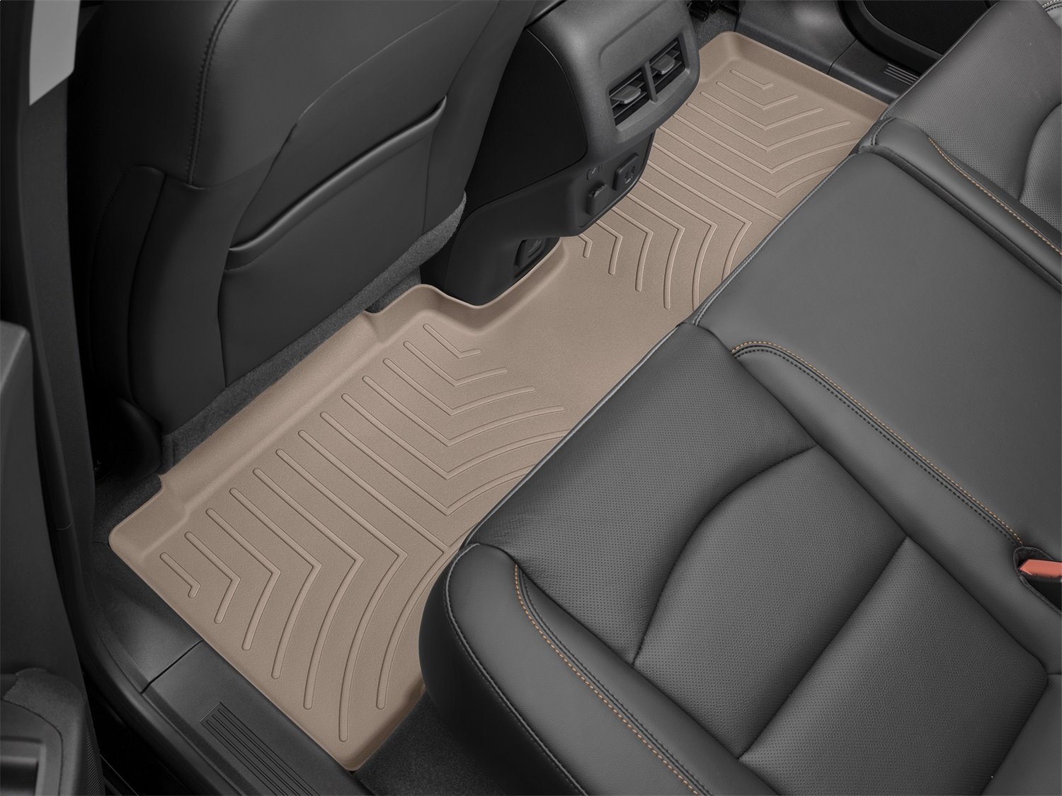 REAR FLOORLINER TAN BUICK ENCLAVE 2011-2017 COVERS 2ND AND 3RD ROW FOOT AREAS WITH 2ND ROW CONSOLE R