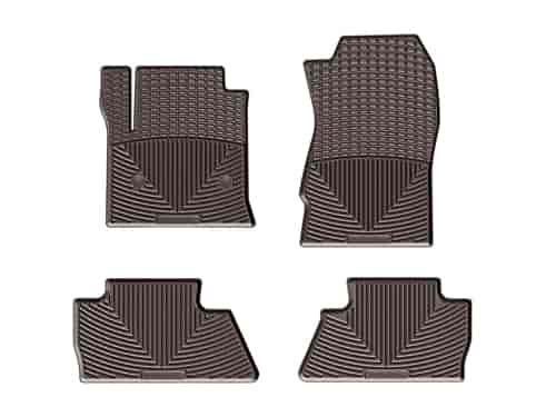 FRONT/REAR RUBBER MATS BL CHEVROLET SILVERADO 2014-2017 FITS CREW CAB; FITS 1500 MODELS ONLY