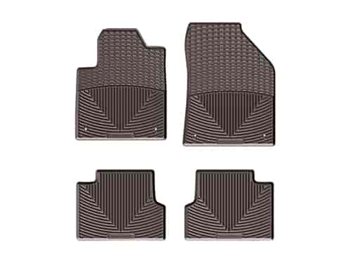 FRONT/REAR RUBBER MATS CO JEEP CHEROKEE 2015-2017