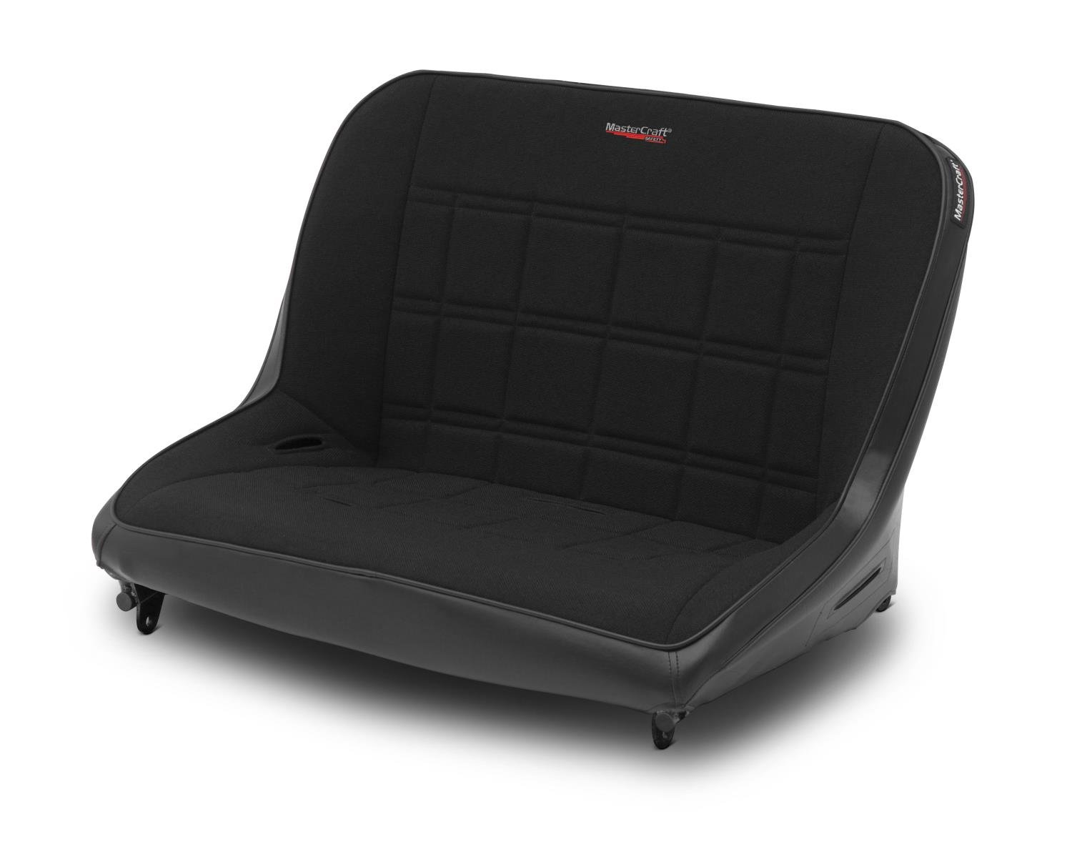 773004 Original 40 in. Shorty Bench with No Headrest, Black w/Black Center & Side Panels, Black Piping