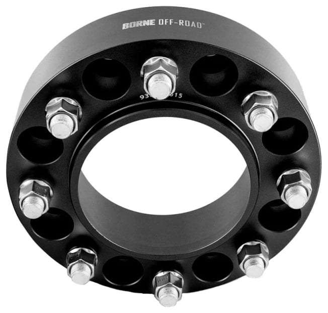 Borne Off-Road 8 x 170 mm Wheel Spacers [2 in. Thick] 2003-2005 Ford Excursion, Select 2003-2021 Ford F-250/SD, F-350/SD [Black]