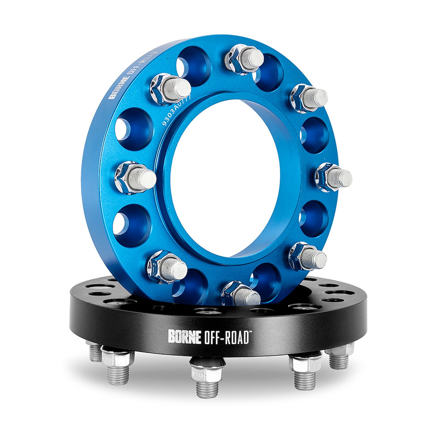 BNWS-006-381BL Borne Off-Road 8X165.1 Wheel Spacers, Fits RAM 6.7L Cummins 2012+