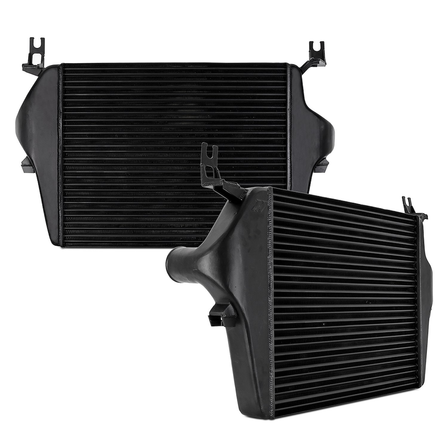 MMINT-F2D-03TBK Cast End Tank Replacement Intercooler, Fits Ford 6.0L Powerstroke 2003-2007