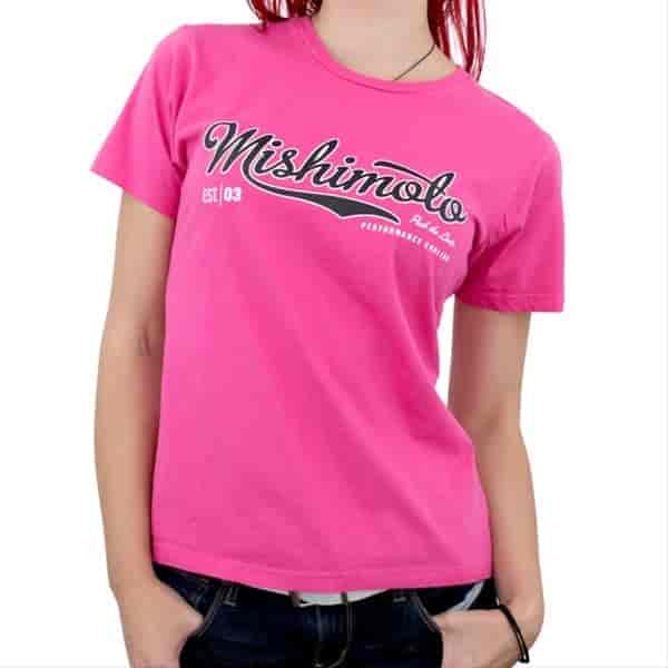 Mishimoto Women s Athletic Script T-Shirt Pink -